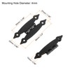 sourcing map 4Pcs H-Hinge Metal Flat Hinge Cabinet Door Hinge