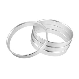 ACROPIX 66.1 to 64.1mm Hub Centric Rings Silver Tone - Pack of 4