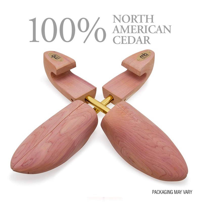 Moneysworth and Best Men's Shoe Trees with Hook Heel, Red