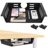 Neiteli 2 Pack Under Desk Shelf - Under Desk Storage