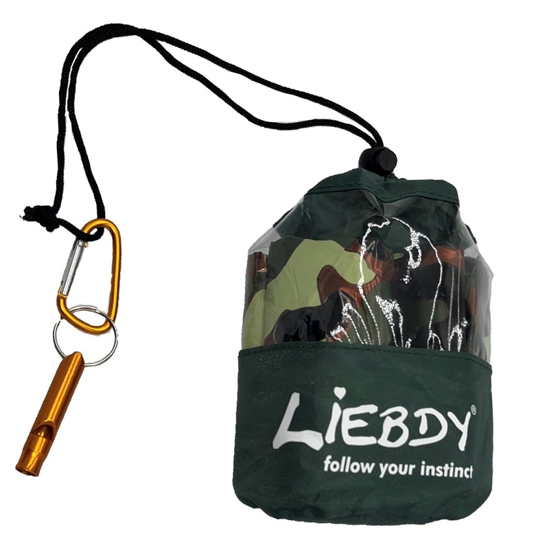 Liebdy® Waterproof Emergency Sleeping Bag - Camouflage - with Survival