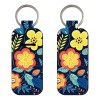 Set De Pintalabios Con Forma De Flor, Llavero Con Funda