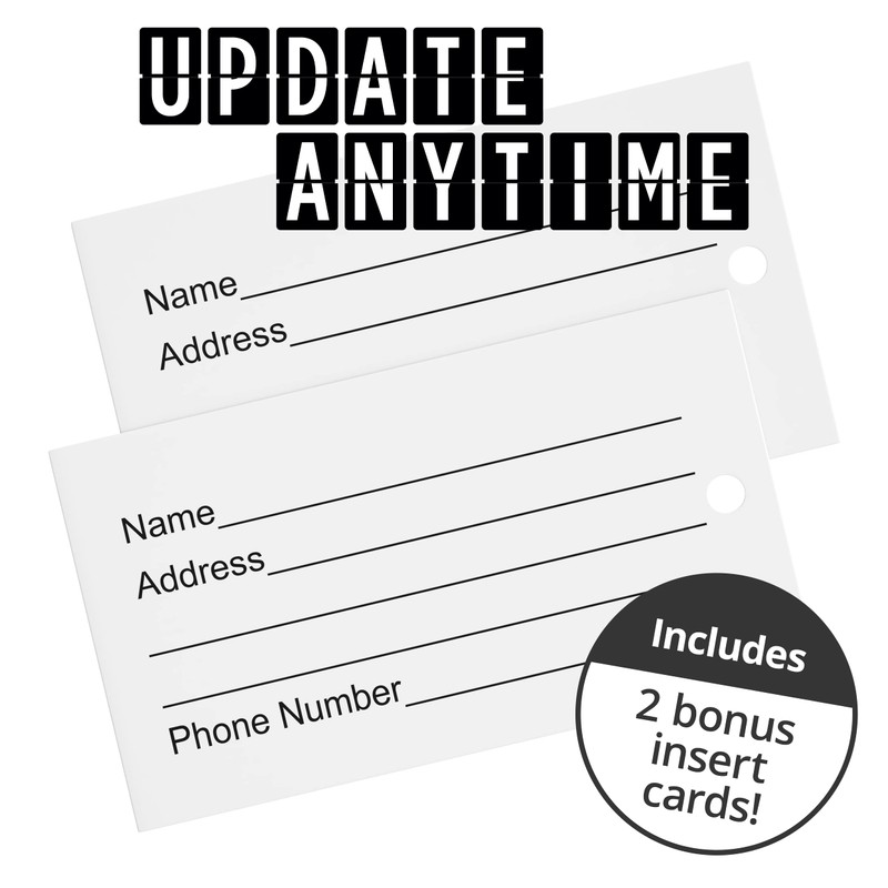 BOGO Luggage Tag Initial Bag Tag - Fully Bendable Tag