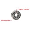 Unxuey 10pcs 3x8x3mm Steel Deep Groove Ball Bearings Longboard Model