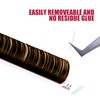 FADVAN Brown Volume Eyelash Extensions 0.07mm D Curl, 8-14mm Mixed