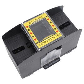Barajador Automático de Cartas, Máquina de Repartidor de Cartas de Barajado Rápido con Pilas de 4 Barajas para Juegos de Cartas de Club de Fiesta en Casa, Fácil de Usar, Portátil