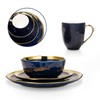 Stone Lain Porcelain 16 Piece Dinnerware Set, Service for 4,