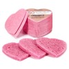 GAINWELL 50-Count Heart Shape Compressed Facial Sponges for Daily Facial