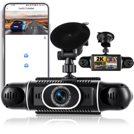 GOHHDL 2K Dashcam vorne und hinten 4 Kanal, 360-Grad 3 Zoll Dashcam, Autokamera mit APP-Steuerung, IR-Nachtsicht, Loop-Aufzeichnung, G-Sensor, Einparkhilfe, 24-Stunden-Parküberwachung