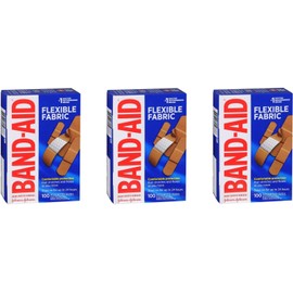 BAND-AID Flexible Fabric Adhesive Bandages, Assorted Sizes 100ct (3 Pack)