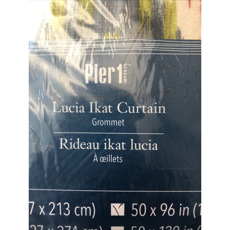 Pier 1 Imports Lucia Ikat Curtain - Grommet Panel Curtain