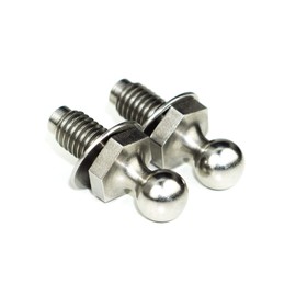 2 x reinforced ball studs for gas spring front flap, tailgate