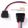 KUOQIY 6 Pieces 3A 4-Pin USB Socket, Quick Charge Type