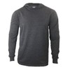 Men Construction Long Sleeve Work T Shirts with Hood (Charcoal,