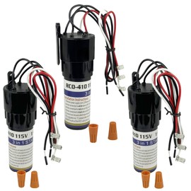 3 Pack RCO410 3-in-1 Hard Start Kit for 115V 1/4-1/3 HP Refrigerator Freezer Compressor Capacitor, Replaces TJ90RCO410 AP4503017 600-410 ERP410 HS410 URC0410 RCO-410