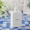 Bathroom dispenser, square refill container, shampoo liquid soap bottle pump 43ea