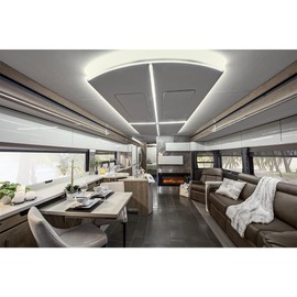 Dream Lighting 12volt DC LED Strip Lights RV Interior Ceiling Light 24inch Neutral White Lighting 180lm, 4000K, Waterproof IP65, Pack of 2