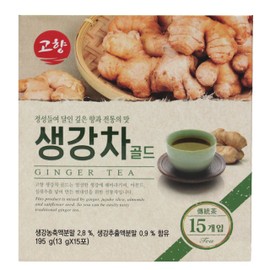 GOHYANG KOREAN Ginger Tea_13g x 15 Tea Bags_Product of Korea (생강차)
