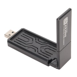 PUSOKEI Tarjeta de Red USB de 3000Mbps, Adaptador WiFi 6E Tribanda 2.4G/5G/6G para 10 11 con Transferencia de Datos Rápida y Conexión Estable, Adaptador USB WiFi Dongle para PC de