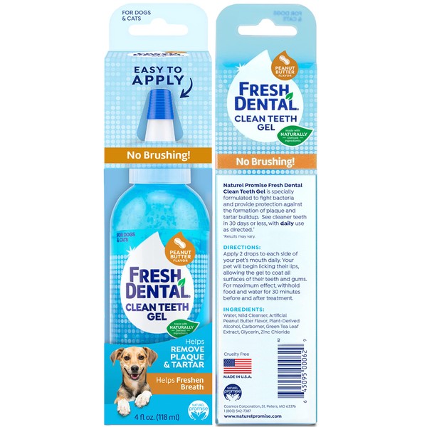 Fresh Dental Dog Toothpaste for Teeth Cleaning, Dog Breath Freshener,