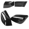 2pcs Rearview Mirror Cover Caps Glossy Black Fit for Land