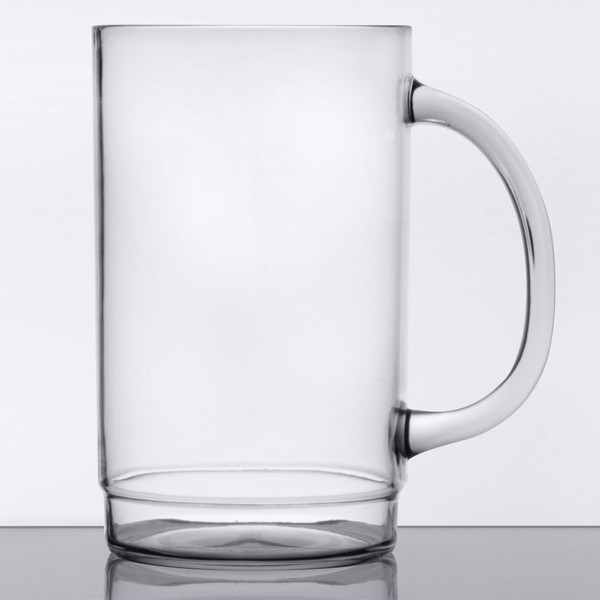 Beer Plastic Mugs by GET 20 ounce 00083 (4 Pack)