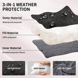 Miracle Baby Bunting Bag, Warm Infant Car Seat Cover Blanket with Zipper & Hood, Fleece Footmuff Sleeping Bag for Stroller, Boys Girls 0-48 Months