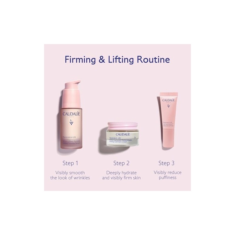 Caudalie Resveratrol-lift Set Reafirmante 3 Pasos, Srum 30 Ml +