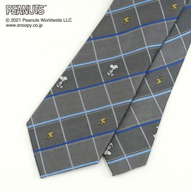 Peanuts PN914453 Snoopy Necktie, Gray, Business Necktie, Gift, PN914453 Grey
