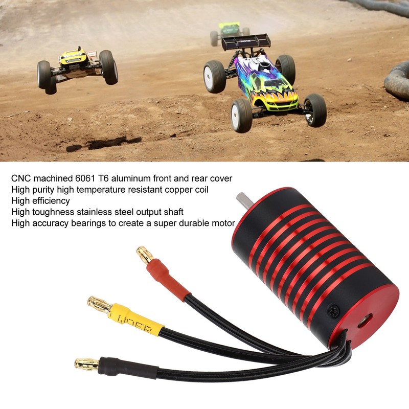 2845 RC Car Brushless Motor Waterproof Rustproof Aluminum Alloy 4