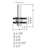 Bosch 84623M 1-7/8 in. x 1/4 in. Carbide Tipped Tongue