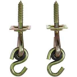 National Hardware N264-069 V2038 Swing Hook Kits in Yellow Chromate, White, 2 count(Pack of 1)