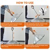 LESYPET Dog Umbrella for Small Dogs, Clear Puppy Umbrella with
