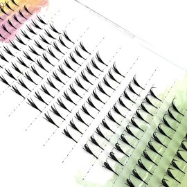 HBZGTLAD Manga Spire Eyelashes Extension Feather Shape Individual Lashes Brazilian Volume Soft Lashes Customized Eyelashes Private Label (0.07 D curl mix, 01)