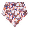 PTDECOR American Flag Dog Bandana Reversible Triangle Patriotic Pet Scarf