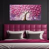 TYTAUPT Tree Pictures Wall Decor for Bedroom Women,Pink Wall Art