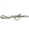 [Silver One] 2 Feather Native Series Keychain Men's Ma [Antique