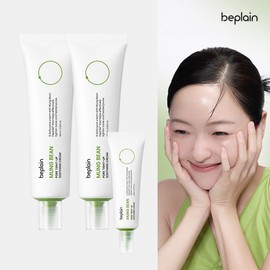 Biplaine 비플레인 녹두 모공 타이트업 수딩크림 60mlx2개+20ml 총140ml Beplain Green Bean Pore Tightening Soothing Cream 60ml x 2 + 20ml Total 140ml