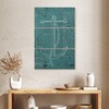 ElephantStock - Coastal Blueprint II Wall Art - Vertical Multi
