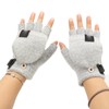 1Pair USB Heated Gloves Adjustable Temperature Electric Heated Gloves for