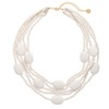 Multi Colour 5 Layers Wooden Beads Strand Statement Necklace for