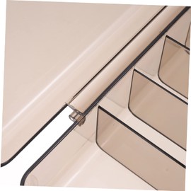 TEHAUX Cable Storage Box with Lid Slot Cord Organizer Case for Home Office Durable Plastic Management Box for Cables Chargers and School Supplies Multi Compartment Design