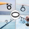 160 PCS Fishing Rod Guide Kit, Black Rod Ceramic Guides