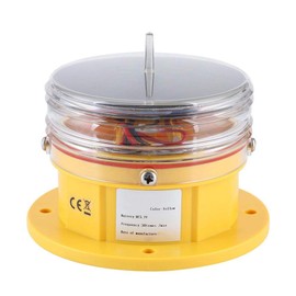 Beacon Safety Light,Solar Power Sidelight IP68 Waterproof LED Ship Marine Dock Barge Safety Beacon Flashing Light 360° Lighting