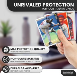 Max Protection 180pt Top Loaders for Cards - 500 Count - Premium 3x4 Inch Trading Card Toploaders - Protect Your Baseball and Sports Cards with These Crystal Clear Hard Plastic Sleeves Protectors