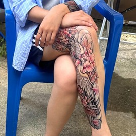 UnHakDo Irezumi Tattoo Henna Sticker Stick-on 3ea