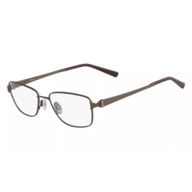 Flexon NEW FLEXON LANA 210 Brown Flexible Titanium Eyeglasses 55/17/135 with Case