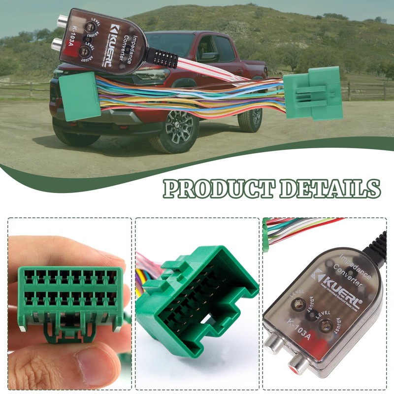 Original Car Radio System Added Amp Adapter Harness Fit for