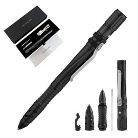 Multi-tool Pen, Emergency Heater,Emergency Tool,Bottle Opener,Ballpoint Pen, Cool EDC Gear, Suitable for Both Men and Women（Black）