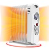 CHEFJOY Portable Oil Filled Radiator Heater, 700W Radiant Heater with